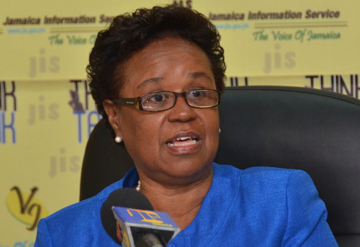 Executive Director of the University Council of Jamaica. Dr. Yvonnette Marshall speaking at the JIS Think Tank held on September 10 at the agency’s headquarters on Half-Way-Tree Road, Kingston.
