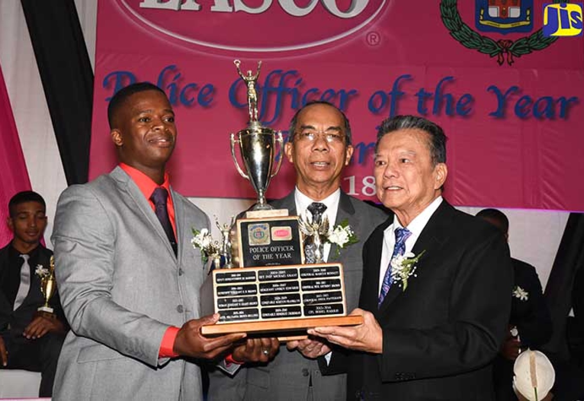 Constable Davian Martin Cops 2018/19 Lasco/JCF Police Officer of the Year Award