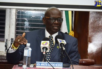 Minister of Local Government and Community Development, Hon. Desmond McKenzie.