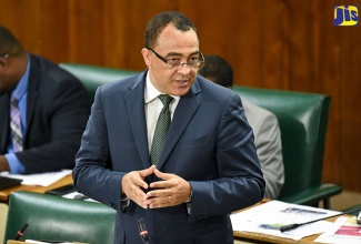 Minister of Health, Dr. the Hon. Christopher Tufton, making his contribution to the 2018/19 Sectoral Debate in the House of Representatives on June 5. 