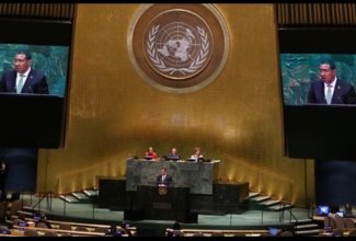 The Most Hon Andrew Holness, Prime Minister addressing the 73rd Session of the United Nations General Assembly (UNGA) 