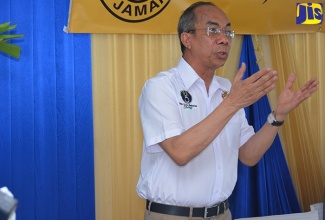 Minister of National Security, Hon. Dr. Horace Chang, speaks in the House of Representatives. 