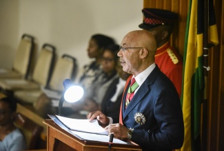 Governor-General, His Excellency the Most Hon. Sir Patrick Allen, delivers the 2019/20 Throne Speech under the theme ‘In Partnership towards the New Prosperous Jamaica’, at the Ceremonial Opening of Parliament, on February 14.

