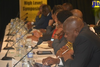 Stakeholders in attendance at the High Level Symposium for Transport Ministers of the Caribbean Region on Wednesday (February 27), at the Iberostar Hotel in Rose Hall, St. James.  