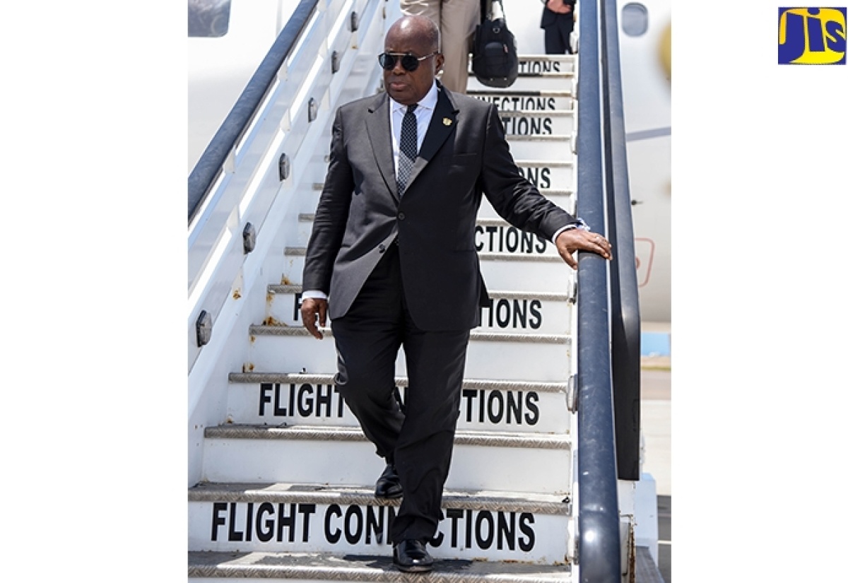 PHOTO: President of The Republic of Ghana Arrives in Jamaica