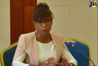 Senior Regional Energy Specialist, Inter-American Development Bank (IDB), Dr Malaika Masson, speaks at the fourth Energy Climate Partnership of the Americas (ECPA) Ministerial Meeting on February 27, at the Montego Bay Convention Centre, in St. James.
    
