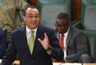 Minister of Health and Wellness, Dr. the Hon. Christopher Tufton, makes his contribution to the 2020/21 Sectoral Debate in the House of Representatives on July 7.