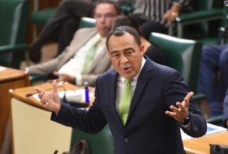 Minister of Health and Wellness, Dr. the Hon. Christopher Tufton, makes his contribution to the 2020/21 Sectoral Debate in the House of Representatives on July 7.

 