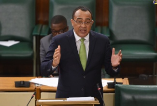  Minister of Health and Wellness, Dr. the Hon. Christopher Tufton, makes his contribution to the 2020/21 Sectoral Debate in the House of Representatives on July 7.