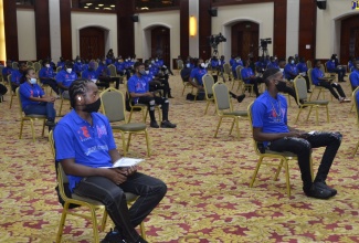 Participants in the Jamaica Social Investment Fund’s (JSIF) Alternative Livelihood Skills and Development Project - Blue Economy training programme in attendance at the initiative’s recent graduation ceremony at the Montego Bay Convention Centre in St. James.