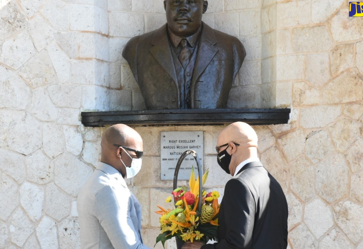 PHOTOS: Floral Tribute to commemorate the 133rd anniversary of Marcus Garvey’s birth