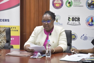 Acting Permanent Secretary in the Ministry of Education, Youth and Information, Dr. Grace McLean, addresses a virtual forum on August 13.