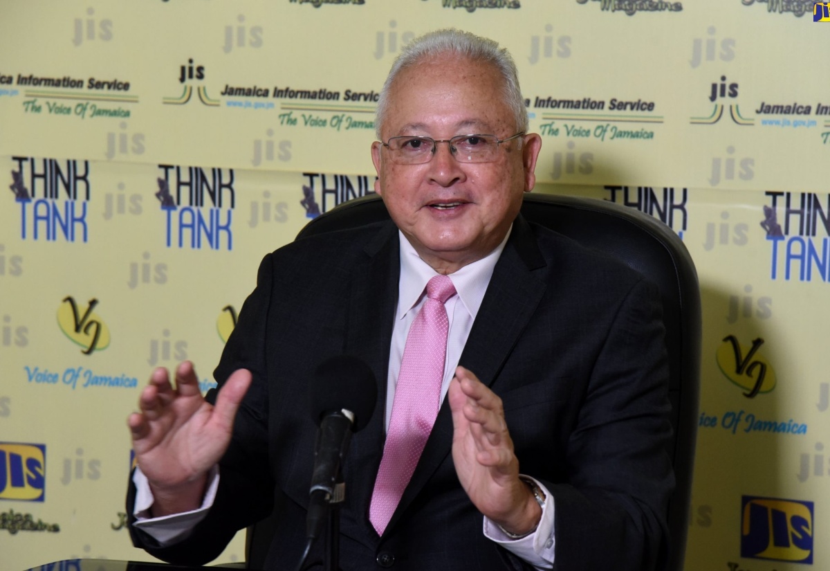 Justice Minister, Hon. Delroy Chuck,  speaks at JIS Think Tank on November 10.​

