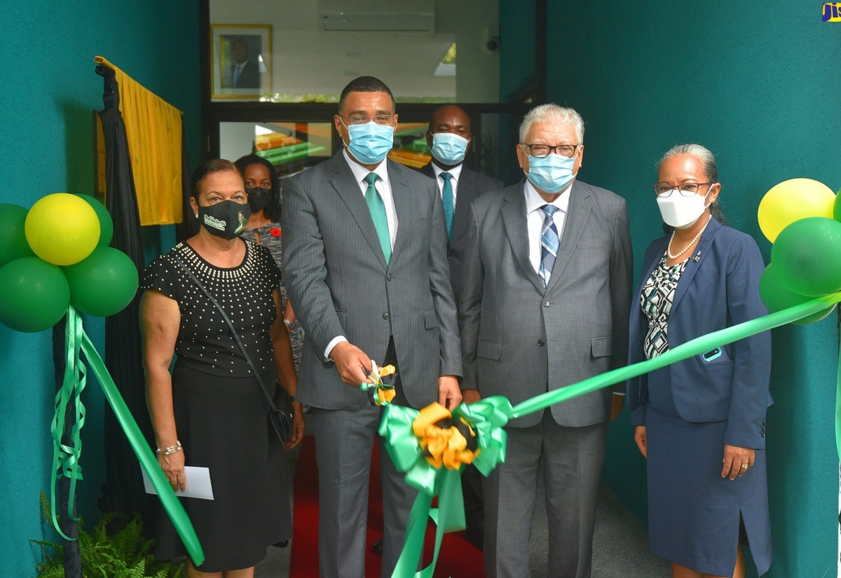 PM Opens Labour Ministry’s St. Ann Parish Office