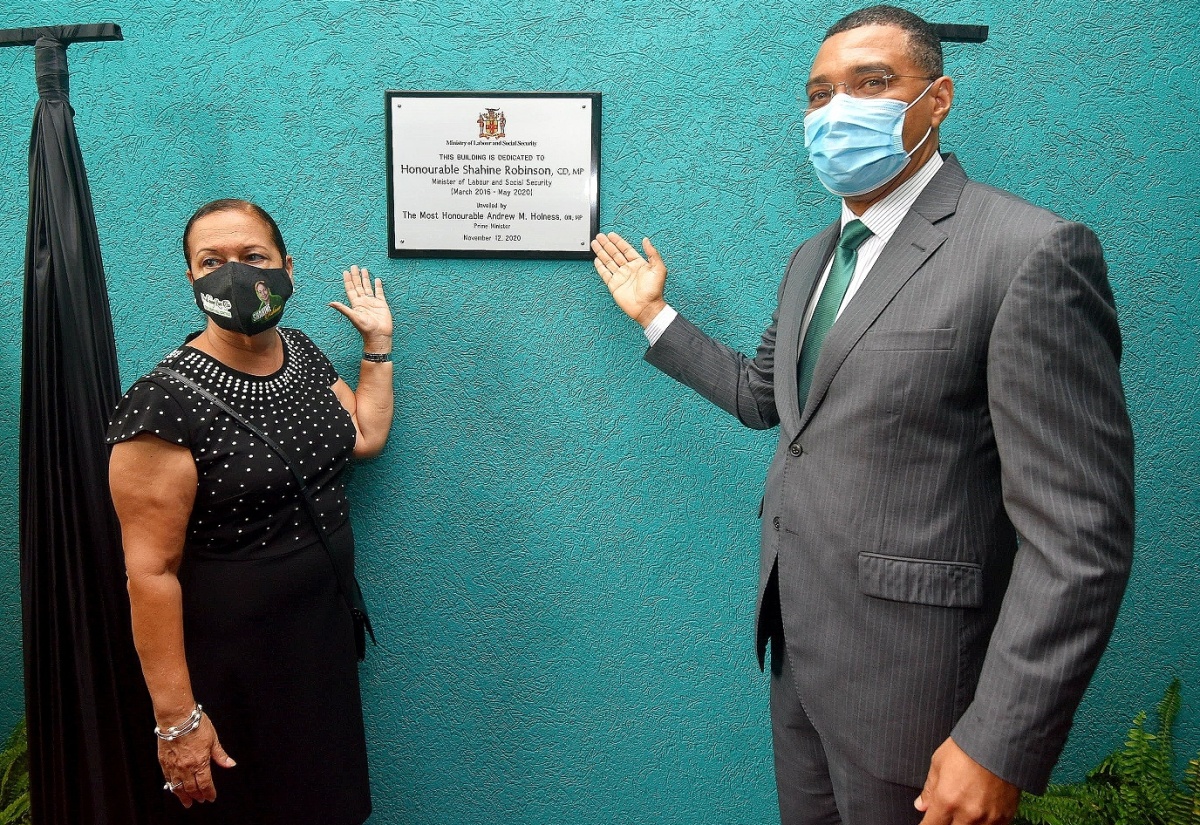 PM Opens Labour Ministry’s St. Ann Parish Office