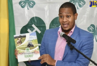 Minister: Minister of Agriculture and Fisheries,  Hon. Floyd Green, speaks about the  ‘Youth in Agriculture Roadmap’, at the launch on Thursday (November 12), at the Ministry ​in Kingston.

