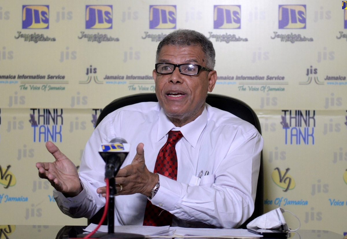 Trade Administrator and Chief Executive Officer of the Trade Board Limited, Douglas Webster, speaks at a recent JIS Think Tank.  