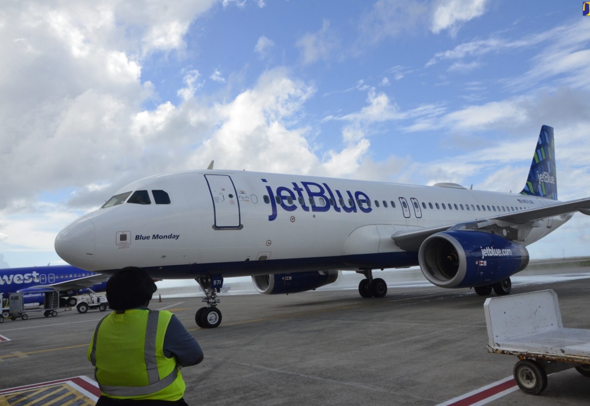 JetBlue Begins Non-Stop Flights Into Montego Bay From Newark And Raleigh