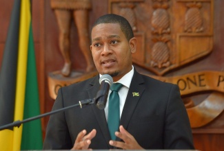 Minister of Agriculture and Fisheries, Hon. Floyd Green, addresses the virtual post Cabinet press briefing, held today (November 25).

 