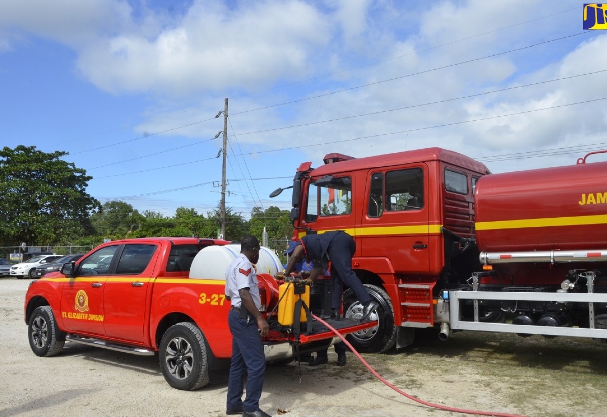 Santa Cruz Fire Station Gets Skid Unit Jamaica Information Service