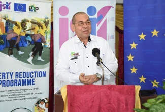 Jamaica Social Investment Fund (JSIF) General Manager in charge of Finance, Orville Hill.

