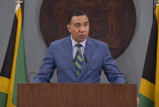 Prime Minister, the Most Hon. Andrew Holness, addresses the virtual national launch for the new global ocean action agenda on Thursday (December 10). The agenda, proposed by a High-Level Panel for a Sustainable Ocean Economy (Ocean Panel) comprising 14 world leaders, including Mr. Holness, aims to sustainably manage the ocean’s resources globally. 

