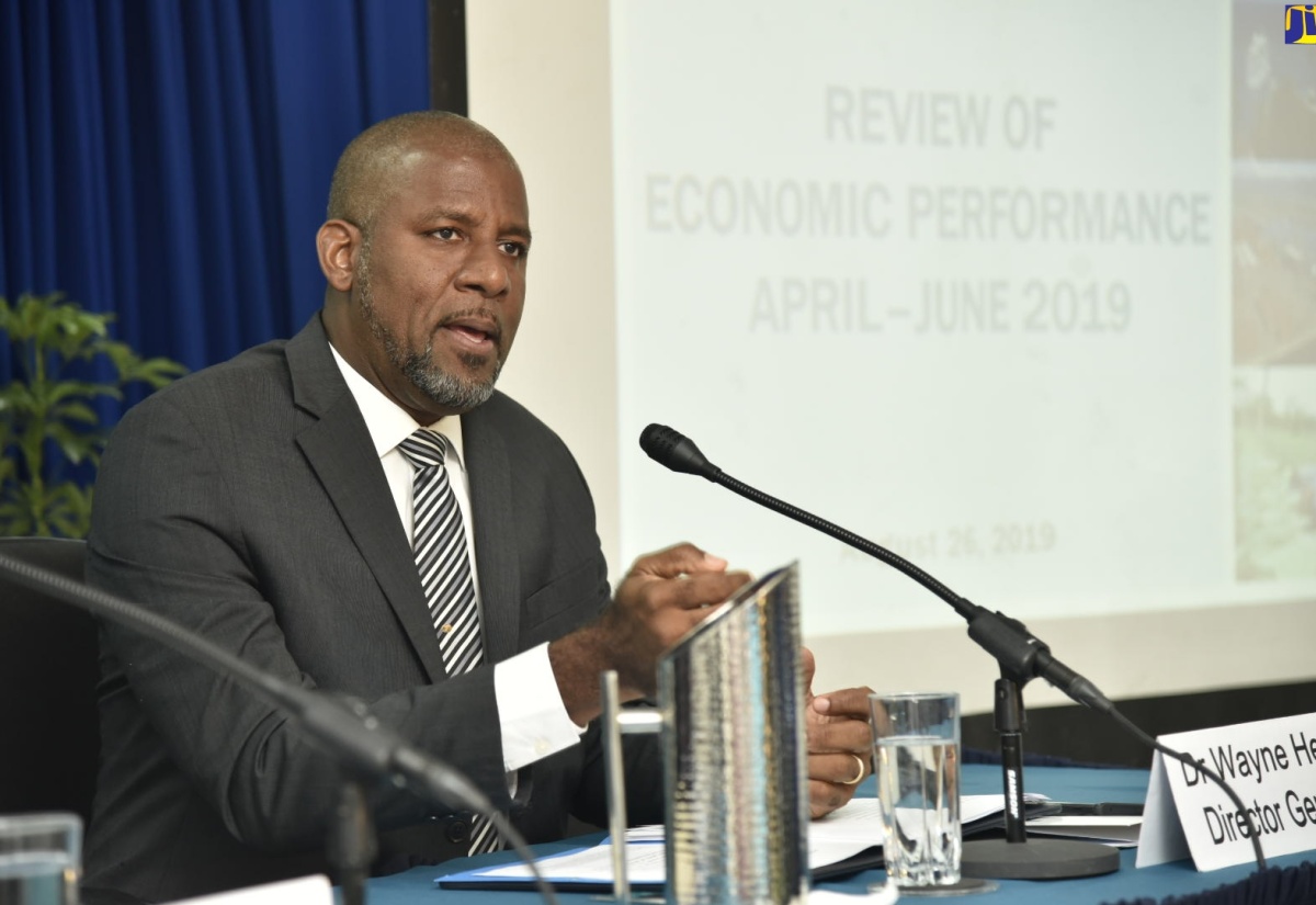 Director General at the Planning Institute of Jamaica (PIOJ), Dr. Wayne Henry.

