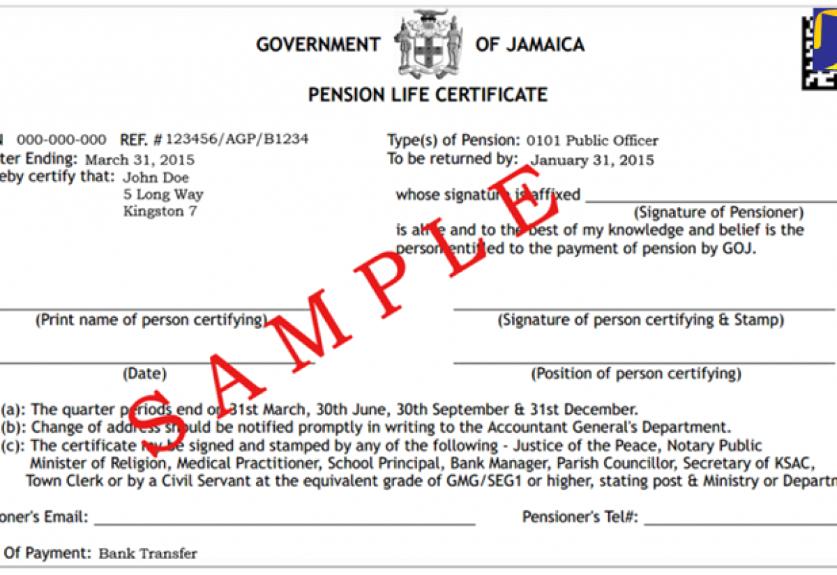 Pensioners Being Reminded to Submit Life Certificates