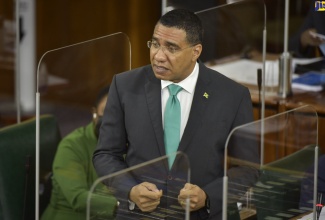 Prime Minister, the Most Hon. Andrew Holness, makes his contribution to the 2021/22 Budget Debate in the House of Representatives on March 18. 