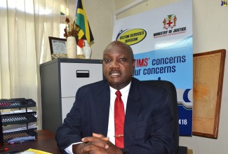 Director at the Victim Services Division (VSD), Ministry of Justice, Osbourne Bailey. 

