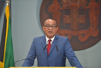 Minister of Health and Wellness, Dr. the Hon. Christopher Tufton, addresses virtual press conference on March 8.

