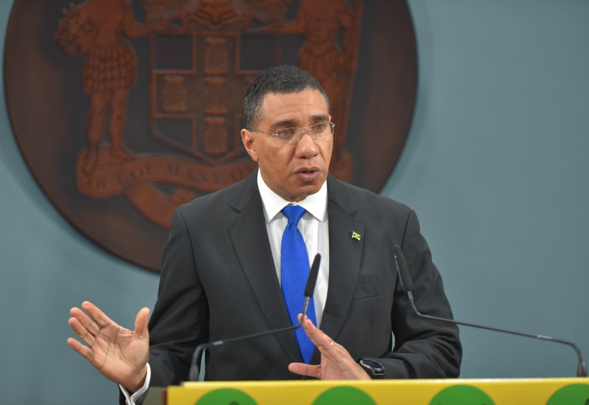 Prime Minister, the Most Hon. Andrew Holness, speaking during a virtual press conference on March 21.

