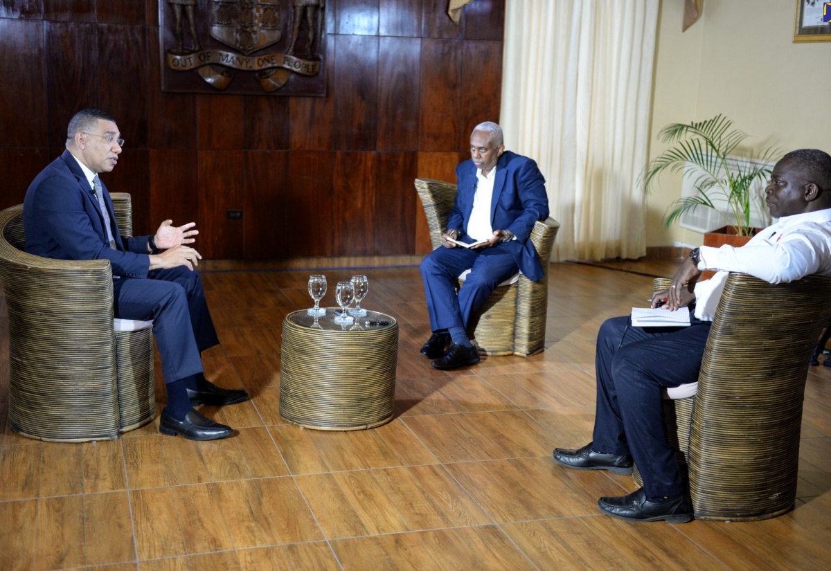 PHOTOS: PM One-On-One Interview With Jamaica Observer