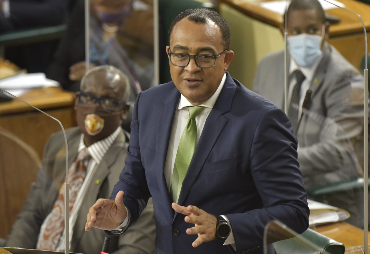 Minister of Health and Wellness, Dr. the Hon. Christopher Tufton, making his 2021/22 Sectoral Debate presentation in the House of Representatives on Wednesday (May 19).

