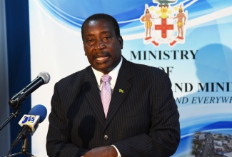 Minister of Transport and Mining, Hon. Robert Montague.

