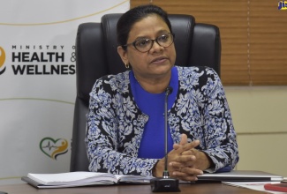 (FILE) Chief Medical Officer (CMO), Dr. Jacquiline Bisasor-McKenzie addresses the Ministry of Health and Wellness’s virtual COVID Conversations press briefing, recently.