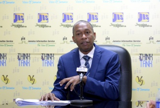 Director of Legal Affairs at the Maritime Authority of Jamaica (MAJ), Bertrand Smith, addresses a JIS Think Tank on recent amendments to  Jamaica’s Shipping Act.

