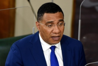 Prime Minister, the Most. Hon. Andrew Holness, addresses the House of Representatives on June 22.