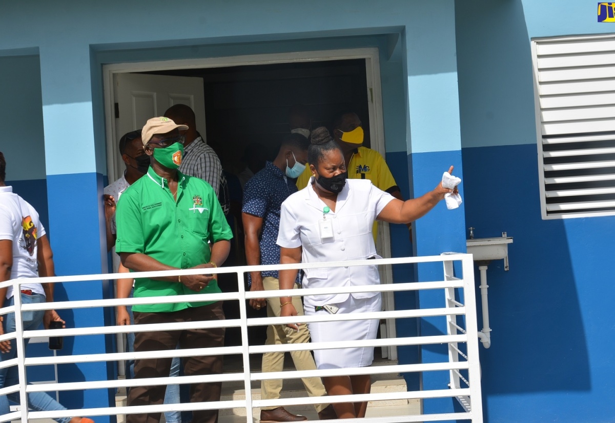 Minister Mckenzie Tours Newly Constructed Male Ward at St. James Infirmary
