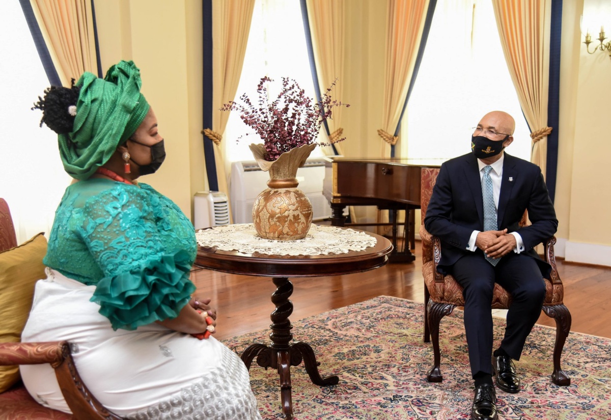 PHOTOS: Governor General Meets Nigerian High Commissioner Designate