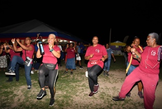 Participants going through their paces at Relay For Life 2019.

