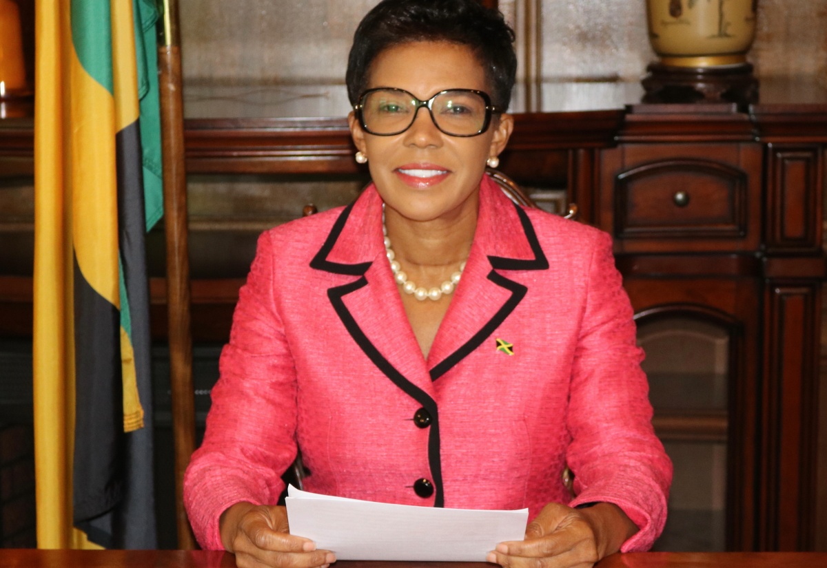 Jamaica’s Permanent Representative to the Organization of American States (OAS), Ambassador Audrey Marks, addresses the closing session of the 21st Inter-American Conference of Ministers of Labor (LACML) at the OAS headquarters in Washington DC, recently.