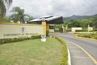 The main entrance to the University of Technology (Utech) Jamaica on Old Hope Road,  St. Andrew. (Yhomo Hutchinson Photo)

