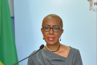 Minister of Education, Youth, and Information, Hon. Fayval Williams, speaking during Wednesday’s (September 22) digital Post-Cabinet media briefing.

