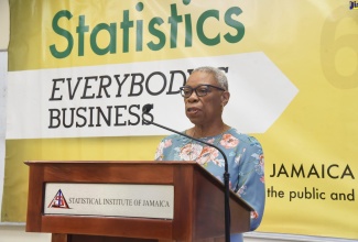 Statistical Institute of Jamaica (STATIN) Director General, Carol Coy, speaking during the agency’s digital quarterly media briefing held recently.
