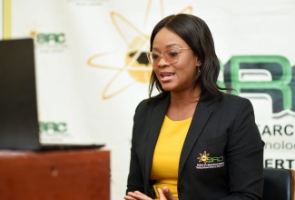 Executive Director of the Scientific Research Council, Dr Charah Watson, speaks about Science and Technology Month at a Jamaica Information Service (JIS) ‘Think Tank’, held today (November 3).

