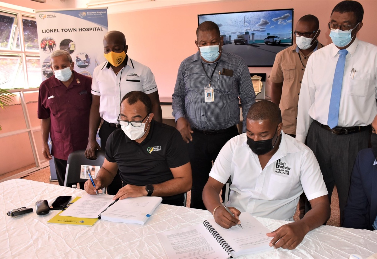 Dr. Tufton Signs $38.9 Million Contract for Perimeter Fencing at Lionel Town Hospital