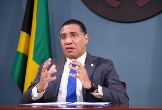 Prime Minister, the Most Hon. Andrew Holness, speaks at the opening session of the Sixth Meeting of Ministers and High Authorities of Science and Technology,  from the Office of the Prime Minister in St. Andrew, on December  7.  The session is being held under the theme 'Harnessing the Power of Transformative Science and Technnologies to Drive Our Communities Forward’. The virtual Meeting will end on December 8.