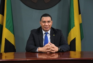 Prime Minister the Most Hon. Andrew Holness, addresses the opening day of the two-day virtual ‘Summit of Democracy’ on Thursday (Dec. 9), being hosted by United States President, Joe Biden.

