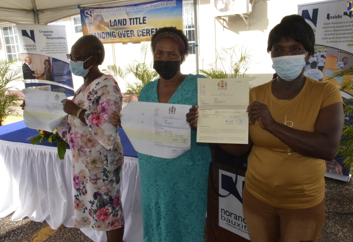 Distribution of Titles Begin in St Ann Land Settlement Agreememts